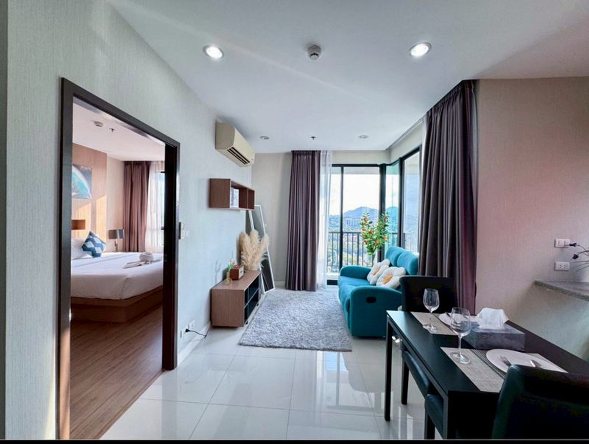 Condo for rent, The Sky Condo Sriracha, corner unit, panoramic view, fully furnished.
