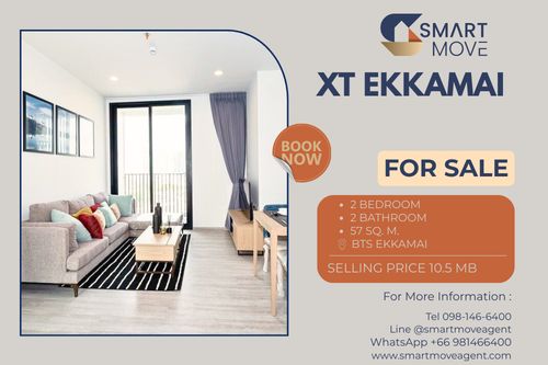 🔥 For Sale !! city view, high floor 18++, corner room, modern style, Good location!! 🔥 Code C20251200072..........XT Ekkamai, 2 bedroom, 2 bathroom, furnished, Special Deal!!📣📣