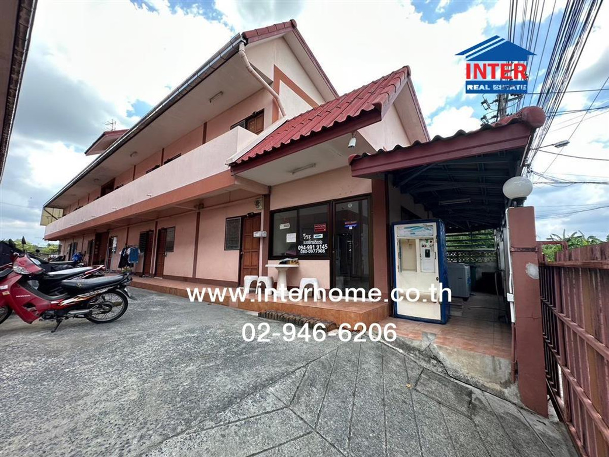 อพาร์ทเม้นท์ 2 ชั้น 185 ตร.ว. อพาร์ทเม้นท์ ซอยคู้บอน31 ใกล้สน.คันนายาว ถนนรามอินทรา ถนนคู้บอน เขตคันนายาว กรุงเทพมหานคร