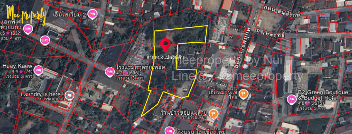 ขายที่ดินเปล่า 3 ไร่ 15 ตร.วา กว้าง 25.57 เมตร ลึกเฉลี่ยประมาณ 45–50 เมตร 📌 ซอยราชพฤกษ์ ถนนห้วยแก้ว ใกล้ นิมมานเหมินท์ เพียง 1.5 กม.! เทศบาลนครเชียงใหม่ ต.ช้างเผือก อำเภอเมืองเชียงใหม่ เชียงใหม่ ME-233 ขายที่ดินเปล่า 3 ไร่ 15 ตร.วา กว้าง 25.57 เมตร ลึกเฉลี่ยประมาณ 45–50 เมตร 📌 ซอยราชพฤกษ์ ถนนห้วยแก้ว ใกล้ นิมมานเหมินท์ เพียง 1.5 กม.! เทศบาลนครเชียงใหม่ ต.ช้างเผือก อำเภอเมืองเชียงใหม่ เชียงใหม่ ME-233