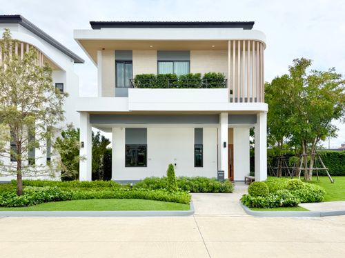 🏛️บ้านนินญา กรุงเทพกรีฑา - มอเตอร์เวย์🔥Type APPEASED บ้านเดี่ยวหรู 3 ชั้น ขนาด 251 ตร.ม. 50 ตร.ว. | 5 ห้องนอน 5 ห้องน้ำ 3 ที่จอด เริ่ม 12.99 MB ติดต่อนัดชม Tel.0922635410 (เอิร์ธ)