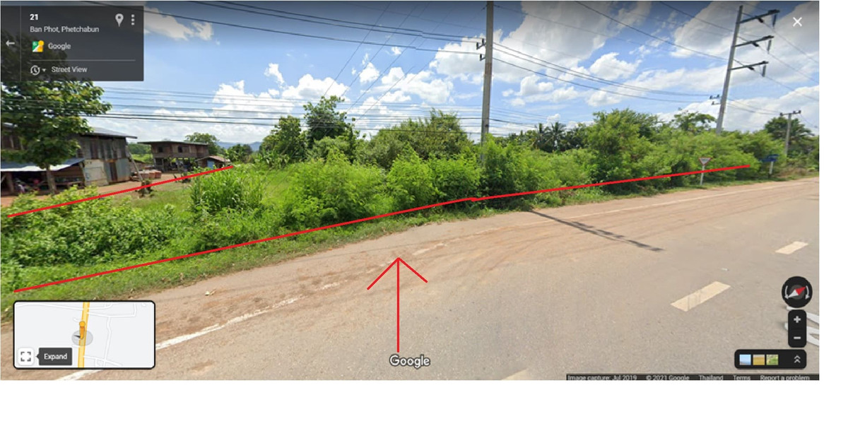 Land for sale (next to the main road), main road (No. 21 Saraburi-Lom Sak), Phetchabun Province. – รูปที่ 4