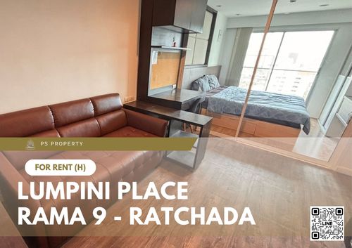 ให้เช่า 🔥 Lumpini Place Rama 9 - Ratchada 🔥 เฟอร์นิเจอร์ และ เครื่องใช้ไฟฟ้าครบ ใกล้ MRT พระราม 9