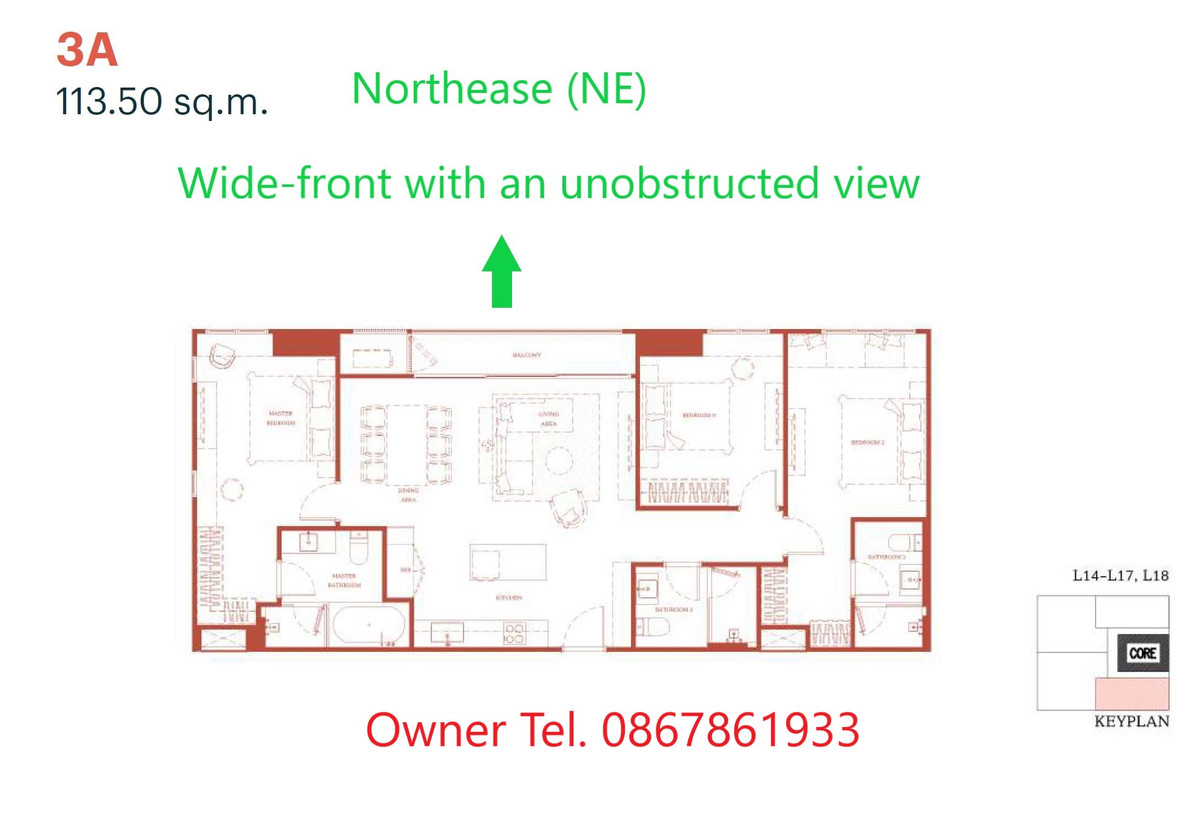 🔥Best Price !!!🔥 Via ARI Sansiri ‎| ‎3 Bedroom Rare Wide Front Corner Unit For Sale ‎| ‎3 Dedicated Parking Spaces ‎‎| ‎High Floor with Unblocked View (NE) ‎| ‎Fully Fitted | Steps to BTS Ari ‎ 🔥
