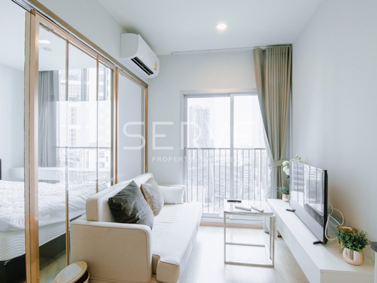 🔥15K/Mo 1นอน ห้องตกแต่งสวย สไตล์มินิมอล เฟอร์จัดเต็มมาก วิวเมือง พร้อมอยู่ คอนโดทำเลดี ใกล้ MRT ศูนย์วัฒนธรรม @ Noble Revolve Ratchada 2