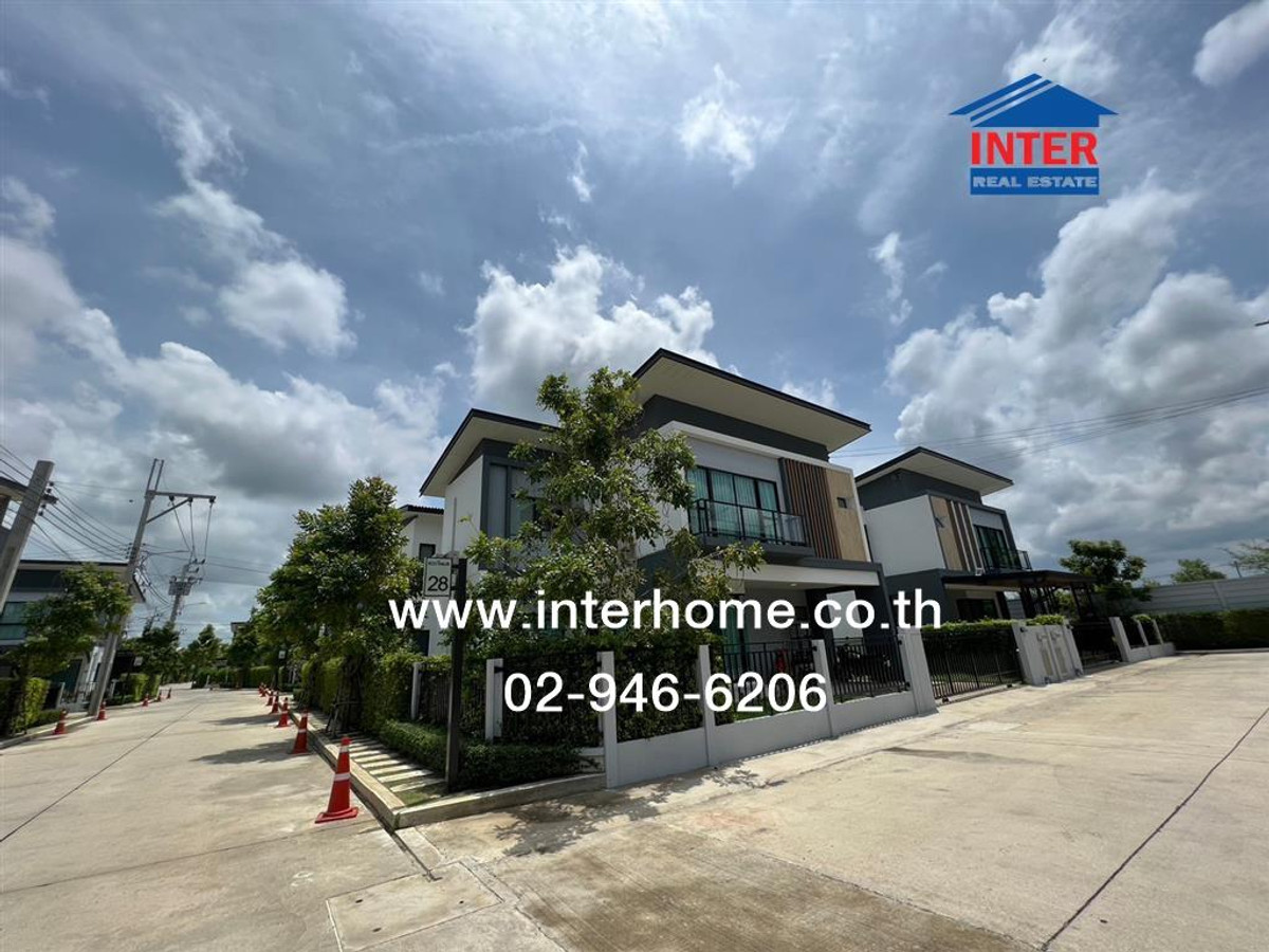 2-story detached house, 50.4 sq m, Eco House Village. Pinklao-Salaya Soi Wat Som Kliang Borommaratchachonnani Road Intelligent Road Phatthana Samret Phatthana Road, Bang Kruai, Nonthaburi