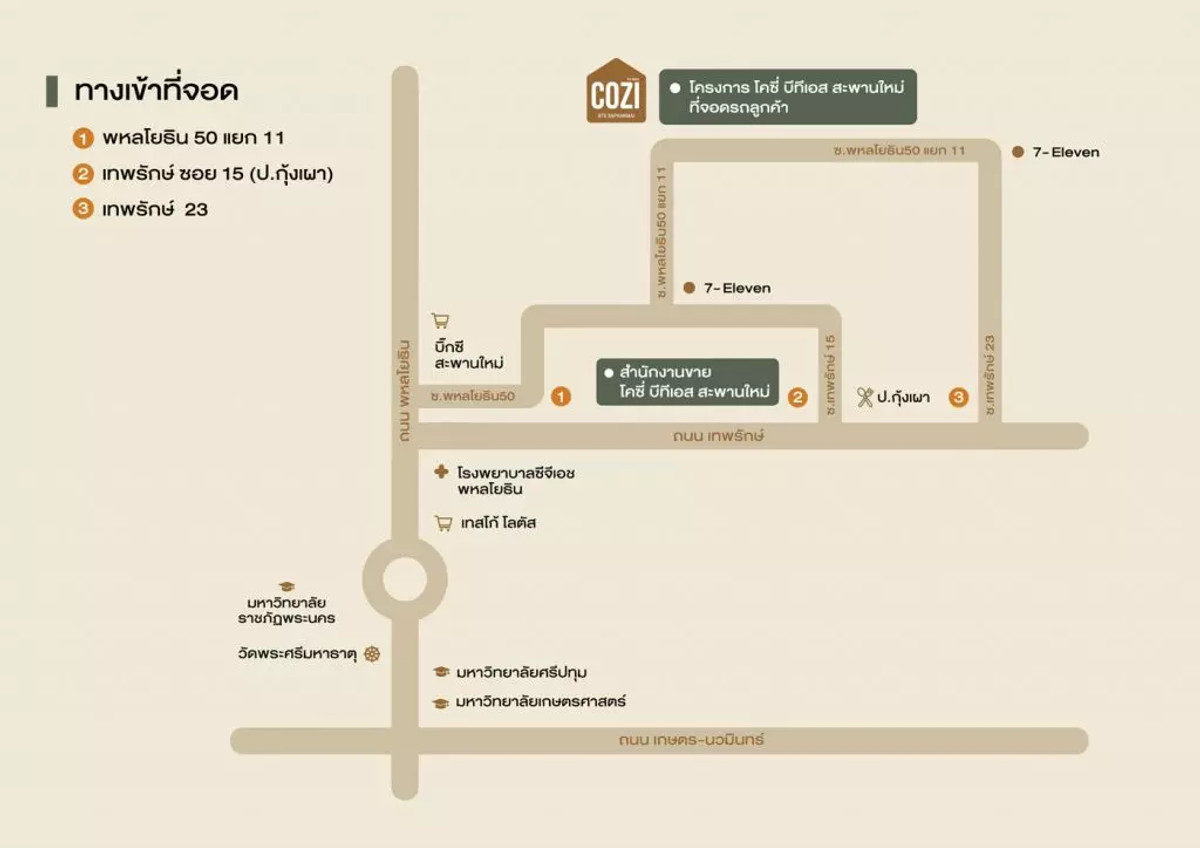 Selling down payment COZI BTS Saphanmai (COZI BTS Saphan Mai), ready to move in at the end of 2026. – รูปที่ 4
