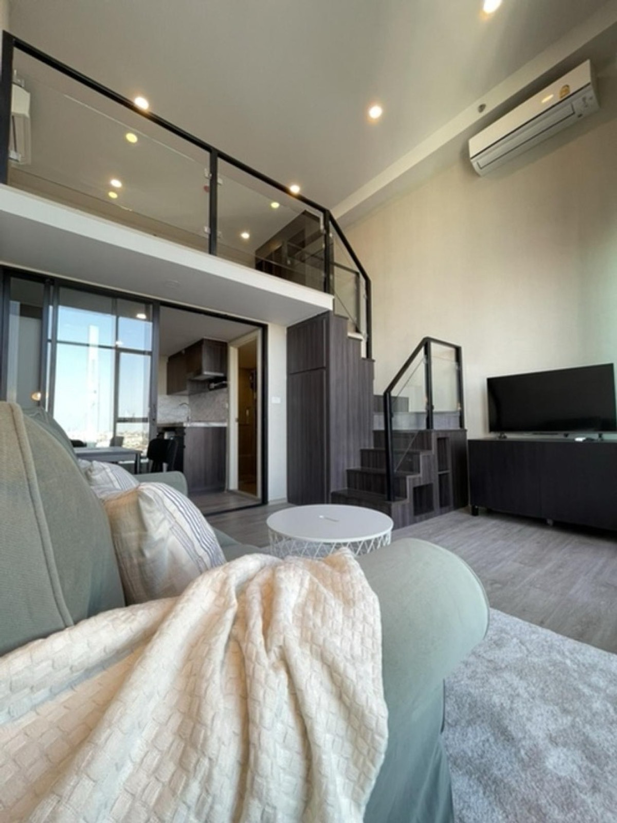 🏬 ขายด่วน🔥ห้องสวยมาก 🏬 The Origin Plug & Play รามอินทรา Duo space (2ชั้น) 1Bed 26+13 sq.m. ตึกD ชั้น8..ห้องใหม่มากก – รูปที่ 2