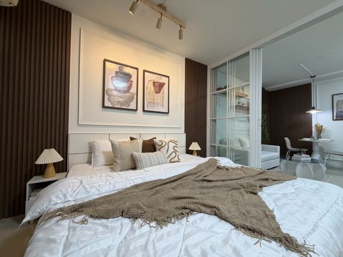 ที วี ซี คอนโด2  1ห้องนอน ห้องใหญ่37 ตร.ม. กั้นห้อง ของแต่งครบ เฟอร์ใหญ่ เดินทางสะดวก ใกล้รถไฟฟ้า_Do785