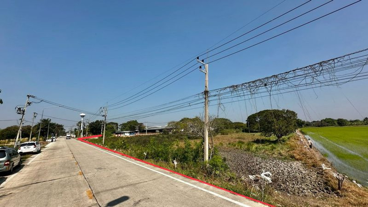 🔥 Large plot of land for sale 📍 Sam Khok District, Pathum Thani, 14 rai, wide frontage, next to the road 💼 suitable for a factory / long-term investor, very good price!  ✅ Only 1.2 million baht per rai. – รูปที่ 3