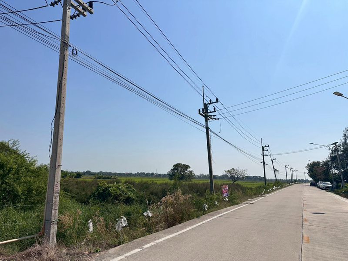🔥 Large plot of land for sale 📍 Sam Khok District, Pathum Thani, 14 rai, wide frontage, next to the road 💼 suitable for a factory / long-term investor, very good price!  ✅ Only 1.2 million baht per rai. – รูปที่ 4