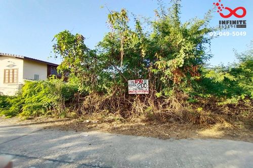 Land for sale, 200 sq m., Road 340, Bang Bua Thong - Suphan Buri, beautiful plot, near the main road.