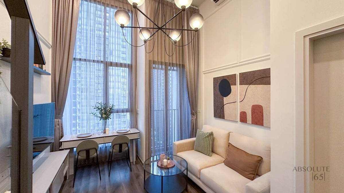 **Available Jan. 1 Bedroom Duplex, high ceiling room, fully furnished, near MRT Rama 9.