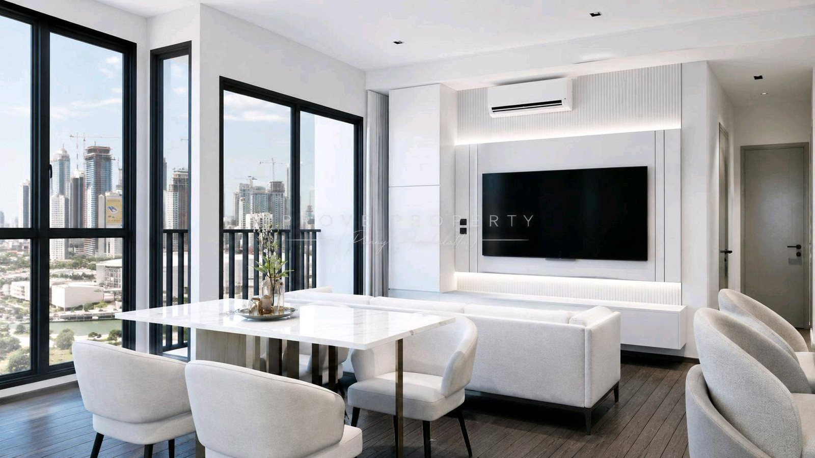 Park Origin Thonglor | For Rent 2 Bed 2 Bath 66.66 SQ.M. High Floor, Fully Furnished | 72,000 THB | 086-929-9929 | LINE: prove.pp