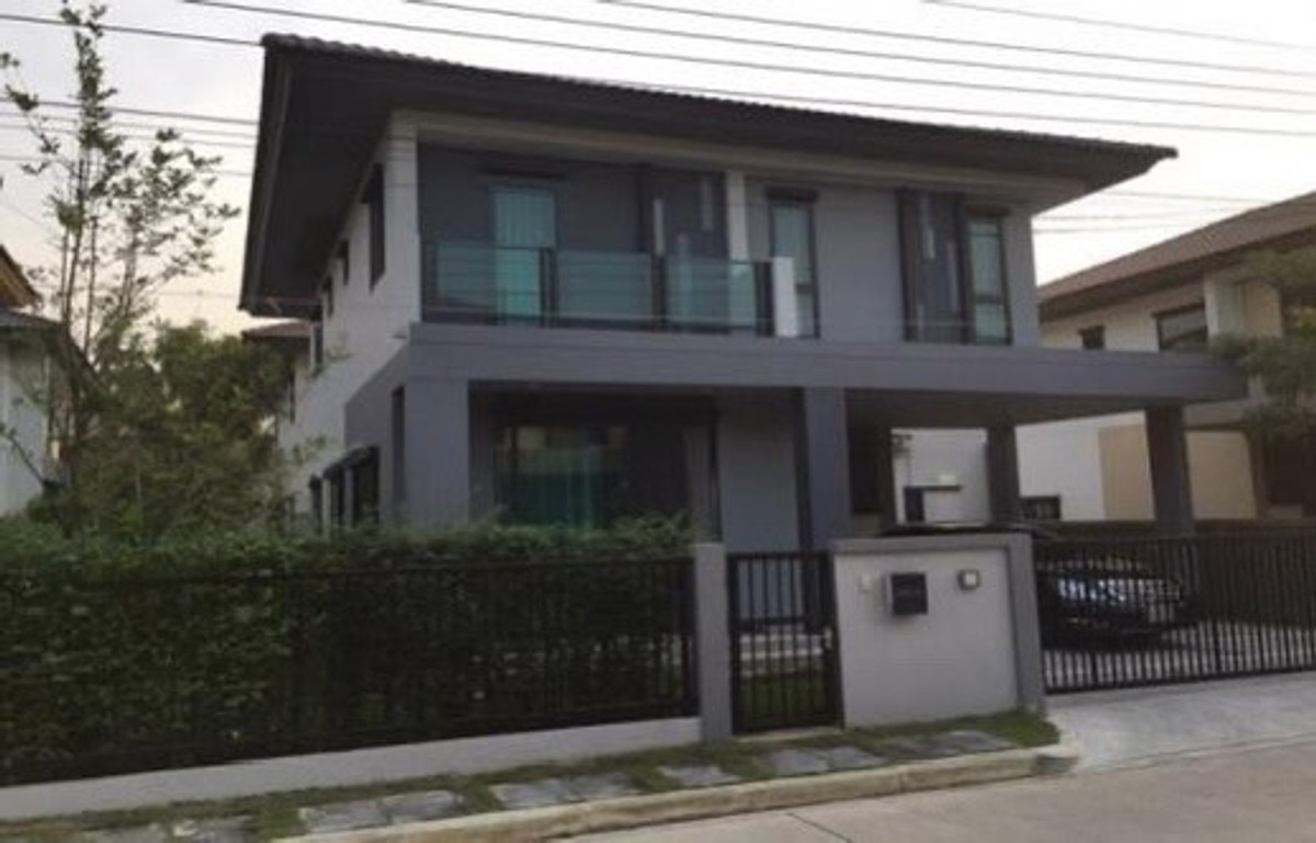 ให้เช่าบ้านเดี่ยว 2 ชั้น โครงการ บุราสิริ-วงแหวนอ่อนนุช แอร์เฟอร์ครบ มี4ห้องนอน 3ห้องน้ำ ราคาเช่าเดือนละ45,000 บาท/เดือน