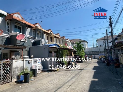 Townhouse, 2 floors, 16 sq m, K.C. Village, Ramintra 8, near Big C, along Khlong Song, Soi Thai Raman, Ramintra Road, Hathairat Road, Khlong Sam Wa District, Bangkok.