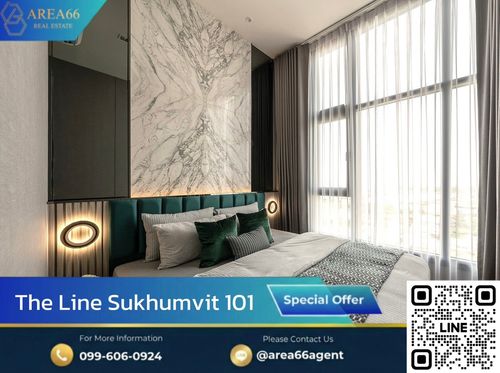🔥Corner room, high floor, beautiful view (river view and City View) | The Line Sukhumvit 101