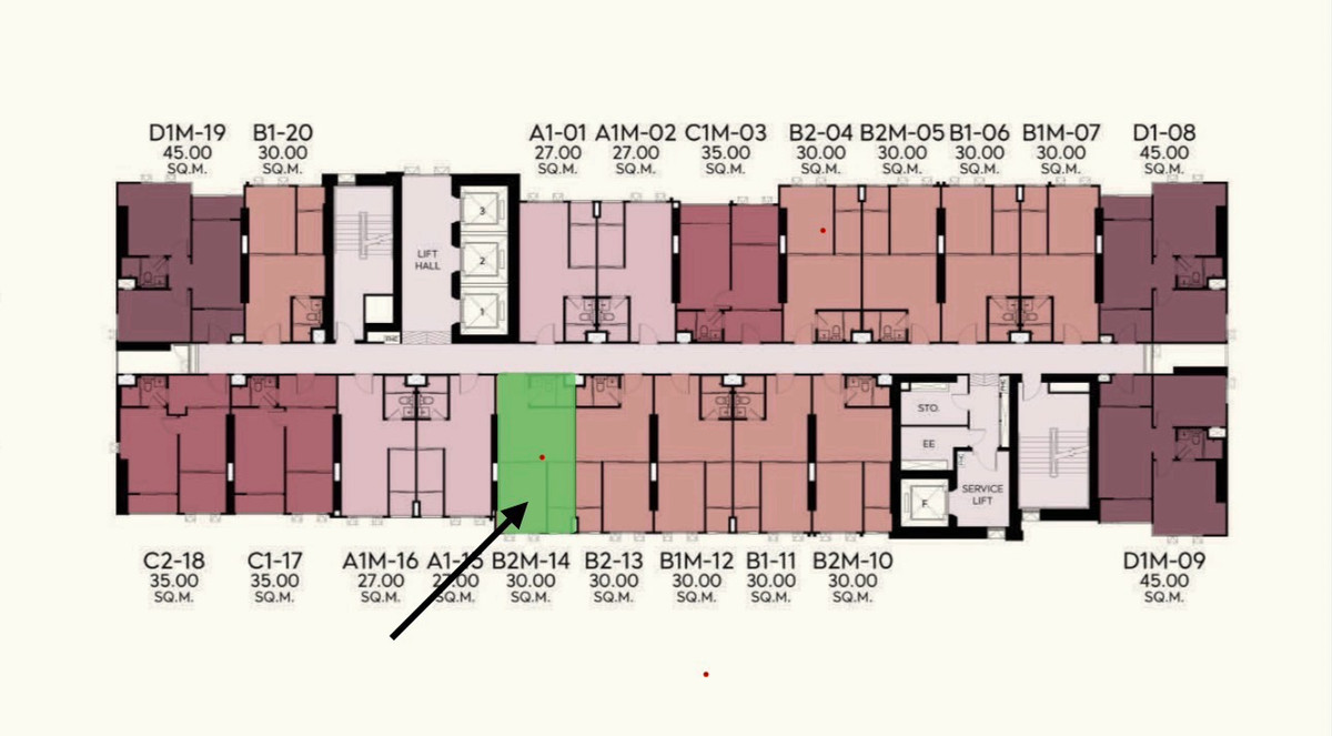 WTS Resale Down Payment - Aspire Huai Khwang (Tower A) | High Floor 27th, 30sqm, East View WTS Resale Down Payment - Aspire Huai Khwang (Tower A) | High Floor 27th, 30sqm, East View