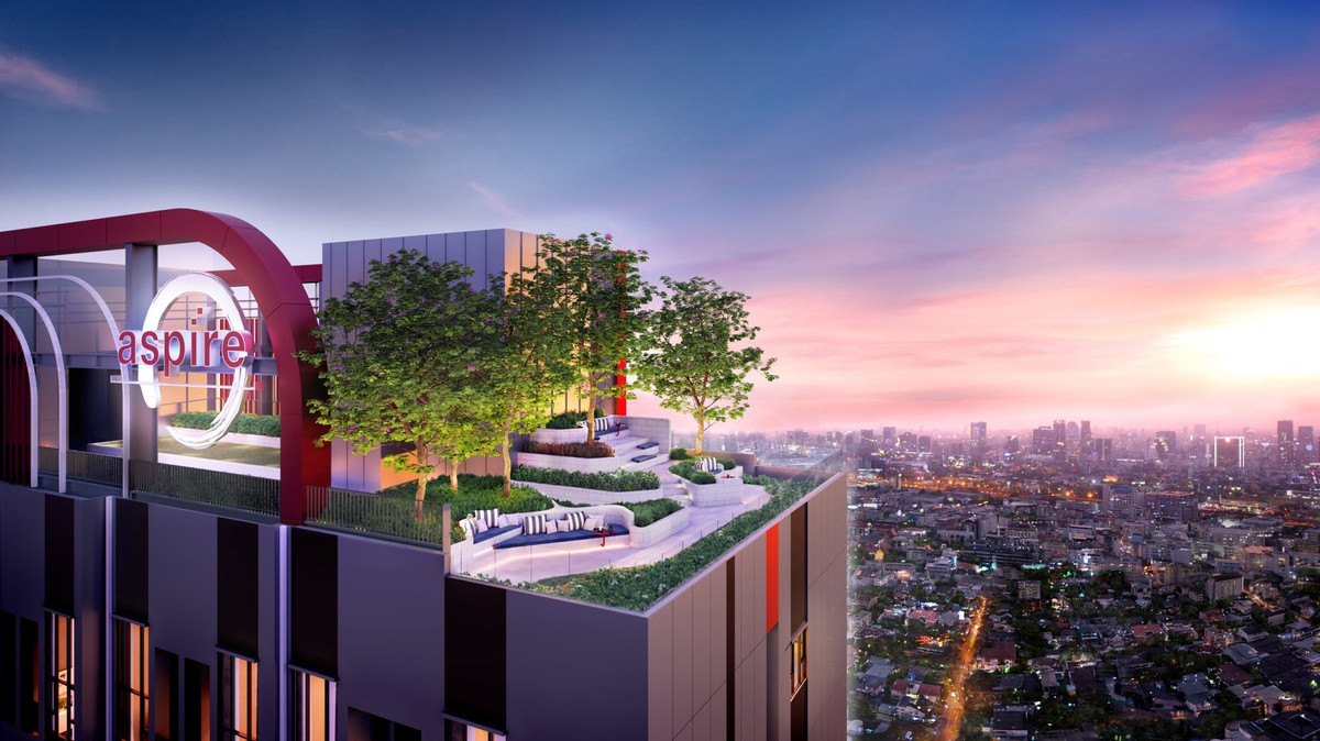 WTS Resale Down Payment - Aspire Huai Khwang (Tower A) | High Floor 27th, 30sqm, East View – รูปที่ 3