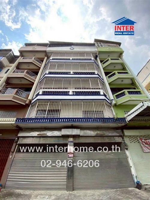 Commercial building, 5 floors, 30 sq m. Commercial building, Soi Charoen Nakhon 62. Near Rama 3 Bridge, Rama 3 Road, Charoen Nakhon Road, Thonburi District, Bangkok