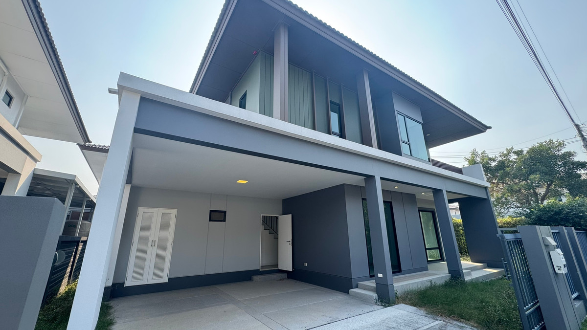 For sale / rent, 2-story detached house, corner plot, new condition, first hand, Saransiri, Rangsit, area over 71 square meters. For sale / rent, 2-story detached house, corner plot, new condition, first hand, Saransiri, Rangsit, area over 71 square meters.