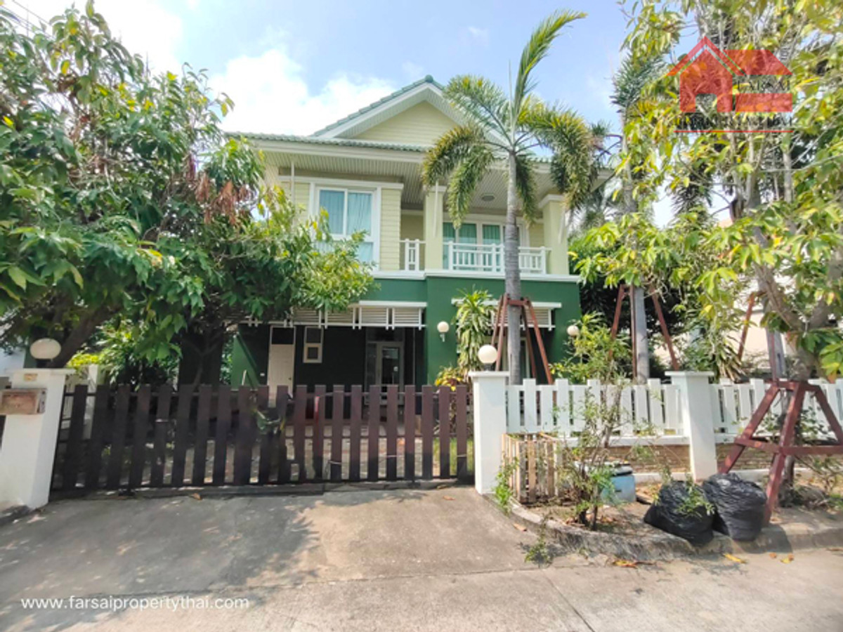 Single house for rent 2 floors, area 72 sq m, 3 bedrooms, 3 bathrooms, fully furnished (beachfront project), Sukhumvit-Bangsaen Road. Near Nong Mon Market, rental price 40,000 baht/month. – รูปที่ 2
