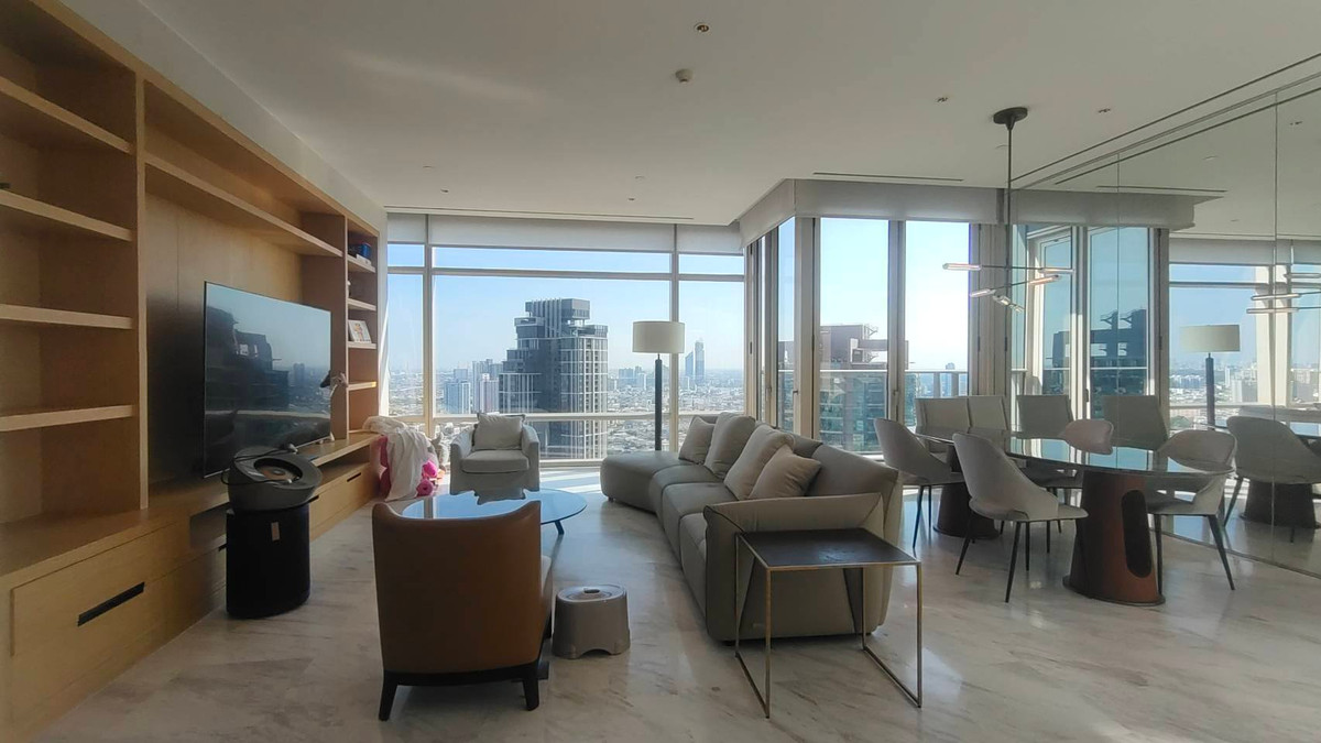 FOUR SEASONS PRIVATE RESIDENCES 4 ห้องนอน 4 ห้องน้ำ มีอ่างอาบน้ำ , วิวแม่น้ำ คอนโดริมแม่น้ำเจ้าพระยา  
