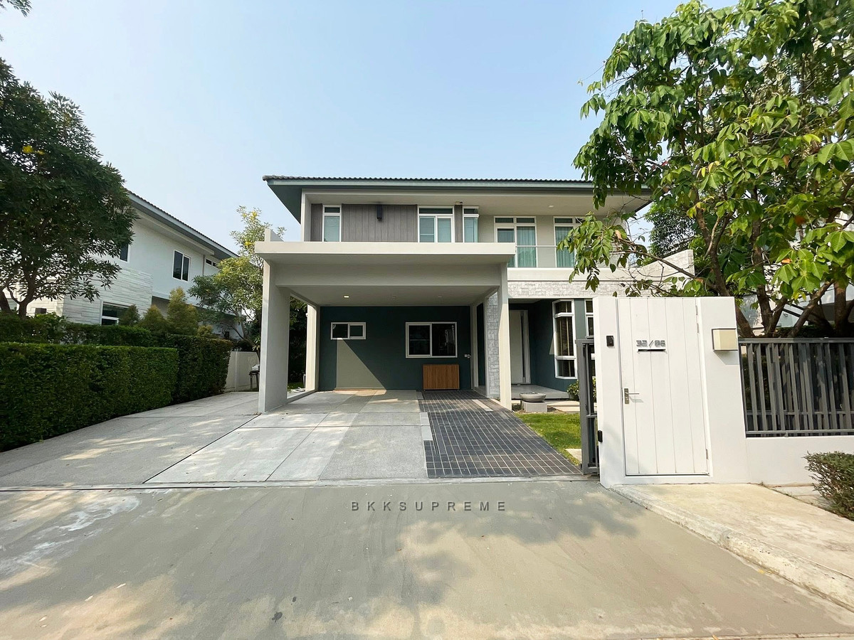 **(Ready for rent) ** Single house, Manthana Bangna - Wongwaen project, fully furnished, ready to move in. **(Ready for rent) ** Single house, Manthana Bangna - Wongwaen project, fully furnished, ready to move in.