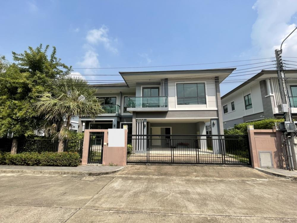 🏰 Luxury corner house for sale, The Palm, Phatthanakan 38, land 110 wa, 5 bedrooms.