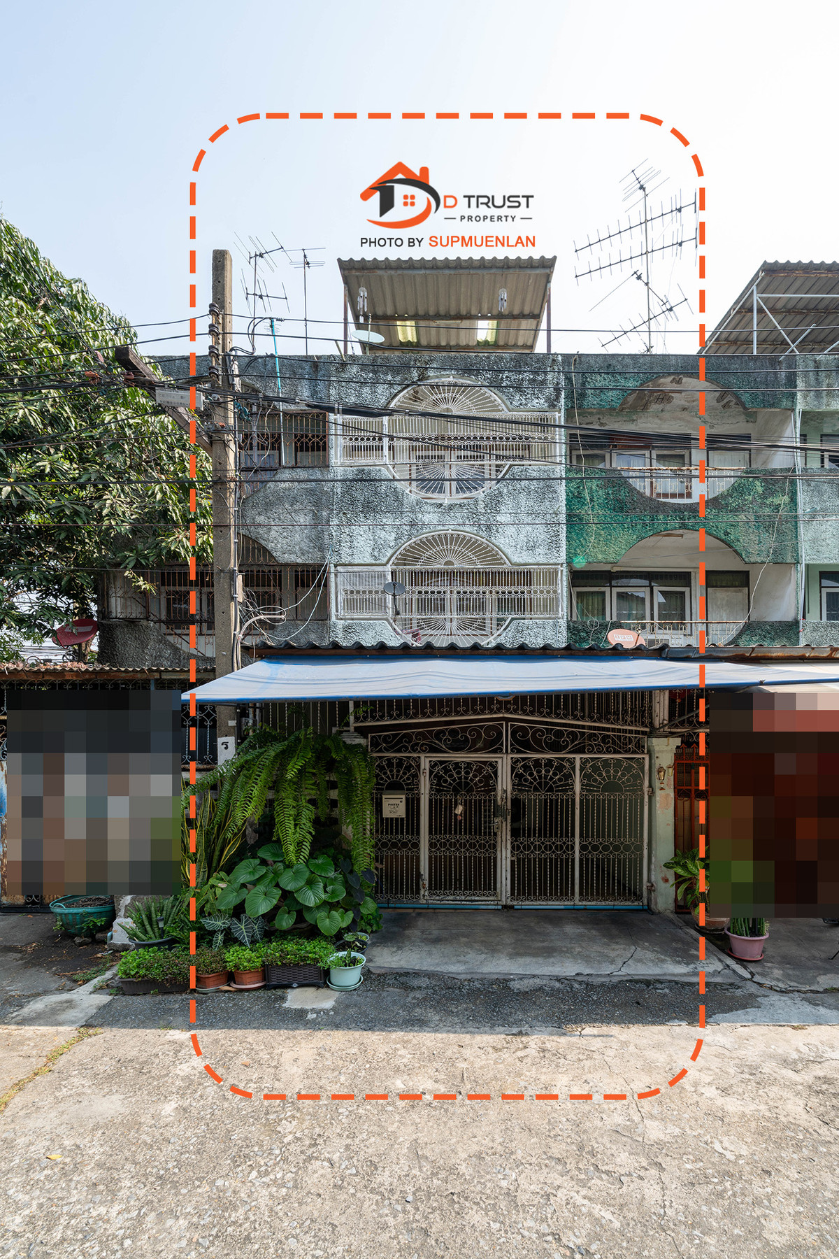 ขาย ตึกแถว 4 ชั้น ม.ขวัญชัย ซอยสุขสวัสดิ์ 56 พร้อมอยู่ 22 ตร.ว