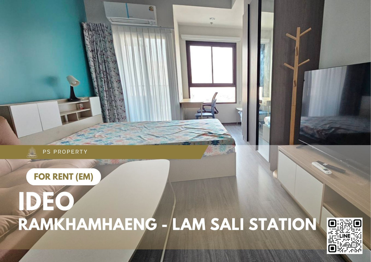 ให้เช่า 📍 Ideo Ramkhamhaeng - Lam Sali Station 📍 เฟอร์นิเจอร์ และ เครื่องใช้ไฟฟ้าครบ ใกล้ MRT แยกลำสาลี ให้เช่า 📍 Ideo Ramkhamhaeng - Lam Sali Station 📍 เฟอร์นิเจอร์ และ เครื่องใช้ไฟฟ้าครบ ใกล้ MRT แยกลำสาลี