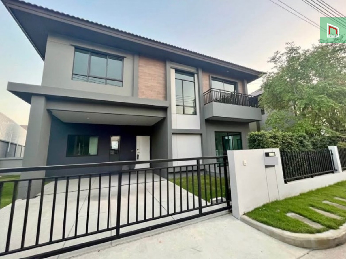 Venue Flow Tiwanon-Rangsit 59.7 sq m., 4 bedrooms, 3 bathrooms, 7.59 million baht, corner plot, north direction, complete central area, 24 hrs. security, good location, near the market.