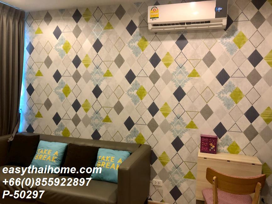 P-50297 ให้เช่า Ideo Wutthakat (ไอดีโอ วุฒากาศ) | 1 ห้องนอน 1 ห้องน้ำ | วิวสระว่ายน้ำ | เฟอร์นิเจอร์ครบ | ใกล้ BTS วุฒากาศ | พร้อมเข้าอยู่ 📞 Line ID: @easythaihome | 085-592-2897 – รูปที่ 4