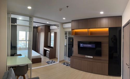 PFD-07863 ให้เช่า Supalai Veranda Ramkhamhaeng (ศุภาลัย เวอเรนด้า รามคำแหง) ห้องใหม่บิ้วอินสวย! | 1 นอน 35 ตร.ม. ชั้น 12 ตึก B มีเครื่องซัก+อบผ้า 15,000 บ. 