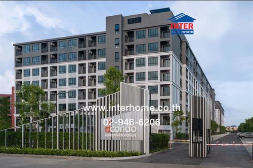 Condominium 26.27 sq m. D Condo Campus Hideaway, Khlong Luang-Chiang Rak Road, Khlong Nueng Road, Khlong Luang, Pathum Thani.
