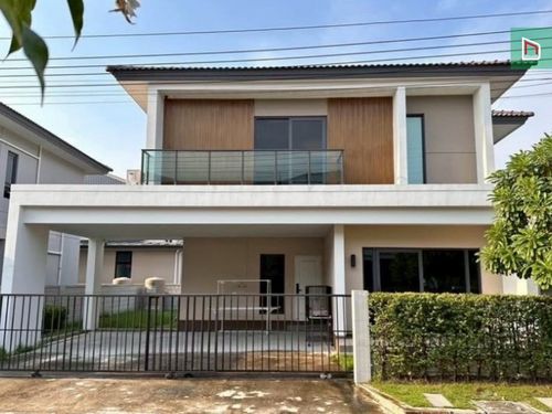 House Centro Rama 2-Phutthabucha 60 sq m., 4 bedrooms, 5 bathrooms, 9.8 million baht (can be rented) Beautiful house facing south, ready to move in, 5 air conditioners! Luxurious club near Central/Phutthabucha