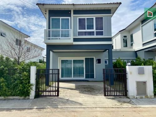 Twin house, Supalai Pride Pracha Uthit, 39.9 sq m., 3 bedrooms, 2 bathrooms, 3.55 million baht, southern facing house, ready to move in, beautiful kitchen/curtains, 24-hour security.