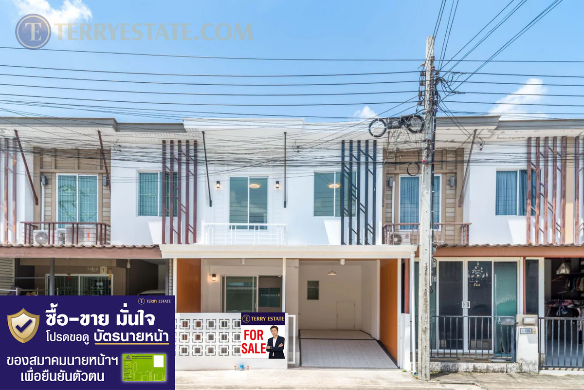 2-story townhome for sale, Pruksa Prime 94 Watcharapol-Saimai, size 71.2 sq m, nice house, calm atmosphere, close to the city. 2-story townhome for sale, Pruksa Prime 94 Watcharapol-Saimai, size 71.2 sq m, nice house, calm atmosphere, close to the city.