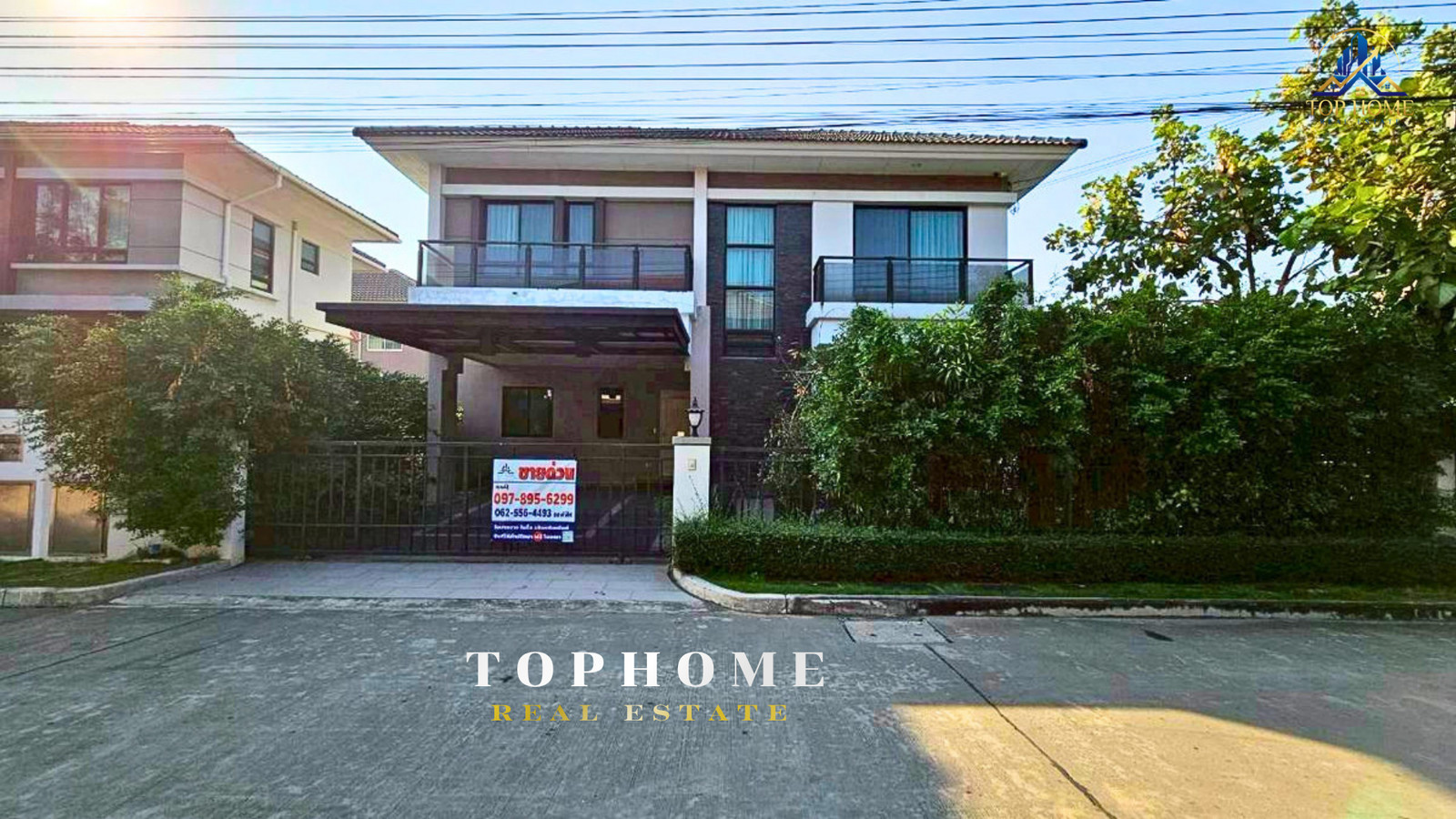 [Urgent sale!] Single detached house, 54 sq m., next to the garden, Life Bangkok Boulevard, Ramintra, location at the beginning of the project, beautifully decorated, ready to move in, near Fashion Island and the Pink Line MRT.