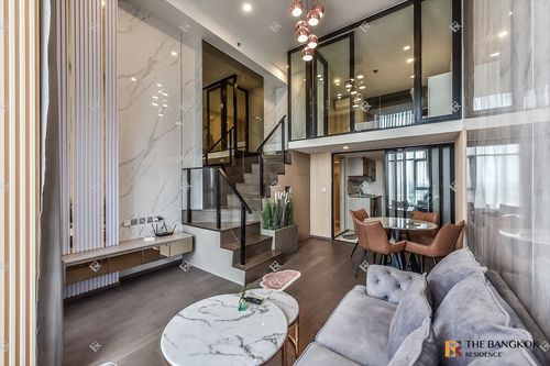 🌆 Modern Loft-Style 2 Bedroom Fully Furnished - Park Origin Ratchathewi 🚆 Near BTS Ratchathewi
