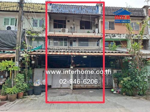 Townhouse, 3 floors, 28 sq m, Bang Kapi Housing Village, near NIDA University, Sri Burapha Road, Sukhaphiban 1 Road, Seri Thai Road, Bang Kapi District, Bangkok.