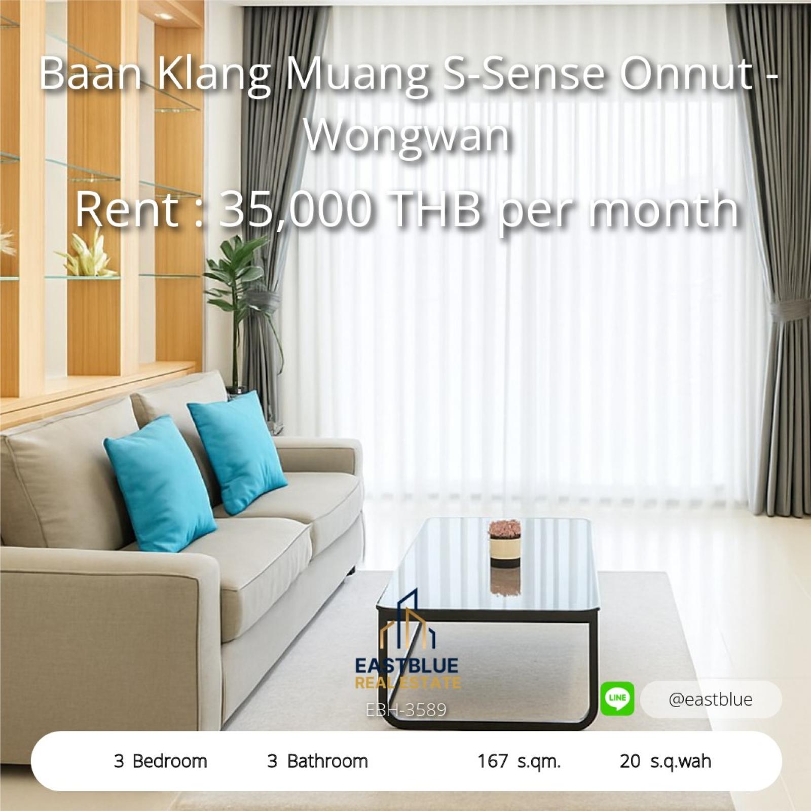 Modern 3-Bed Townhome Near Suvarnabhumi Airport – Ready to Move In
Fully Furnished, Secure Community with Pool & Gym for 35,000 THB/Month 0642748883 Modern 3-Bed Townhome Near Suvarnabhumi Airport – Ready to Move In
Fully Furnished, Secure Community with Pool & Gym for 35,000 THB/Month 0642748883