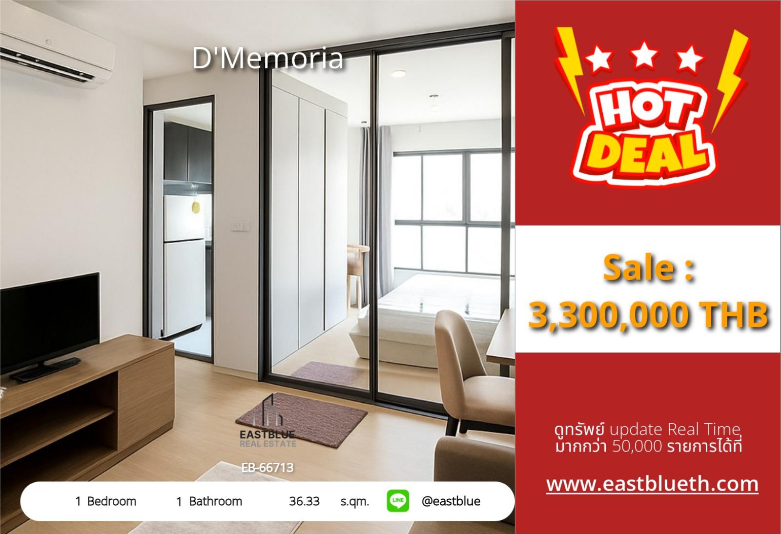 15/10/2026, Luxe 1-Bed Haven at D'Memoria - Just Steps from Ari BTS! 🏙️🔑

Unbeatable Value: 36 sqm Condo for Only 3.3M THB 0642748883