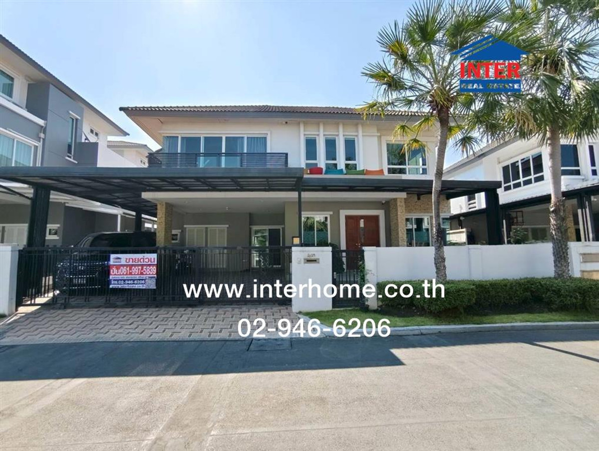 2-story detached house, 64.5 sq m, Grand Bangkok Boulevard Village, Rama 9-Krungthep Kreetha. Soi Krungthep Kreetha 19 Srinakarin Road Krungthep Kreetha Road, Saphan Sung District, Bangkok