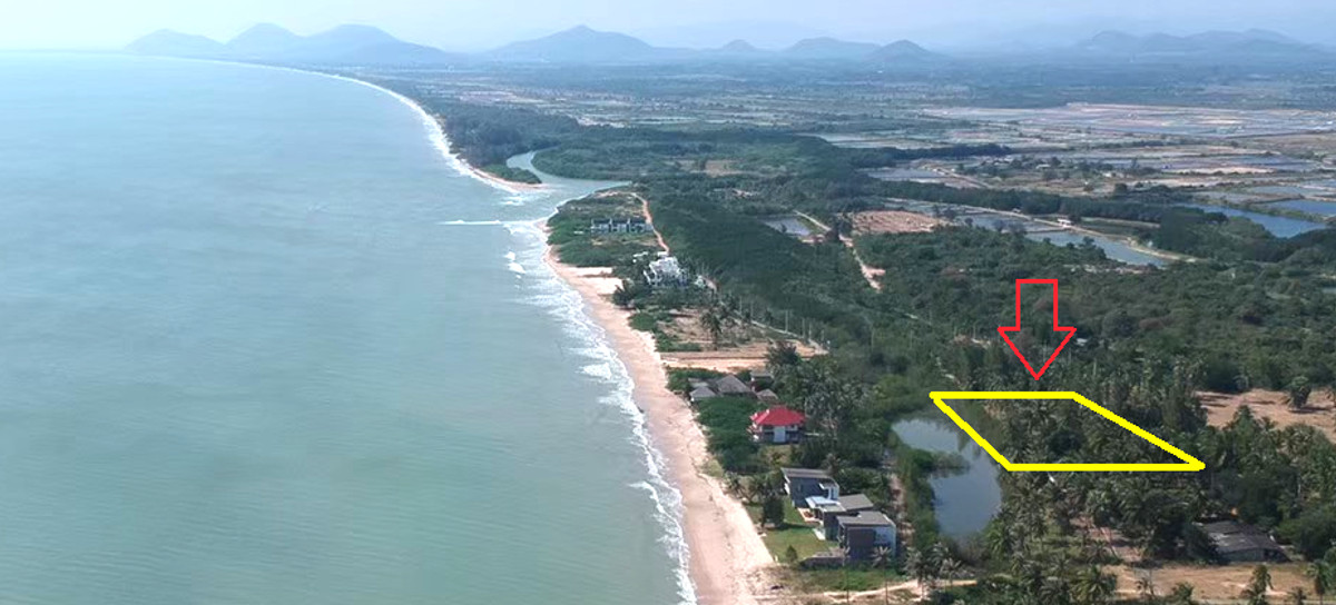 ที่ดินชายทะเล สำหรับบ้านพักตากอากาศ บ่อนอก-กุยบุรี ประจวบคีรีขันธ์