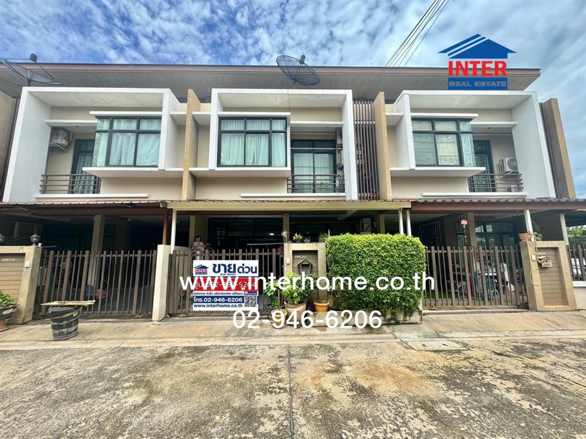 2-story townhouse, 19.5 sq m, Thanarin Village, Townhome 4, Soi Wat Yai, Suksawat Road. Khlong Sappasamit Road Phra Samut Chedi, Samut Prakan – รูปที่ 2