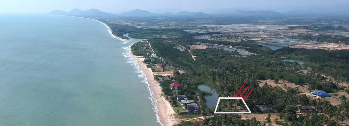 ที่ดินชายทะเล  สำหรับบ้านพักตากอากาศ  บ่อนอก-กุยบุรี ประจวบคีรีขันธ์