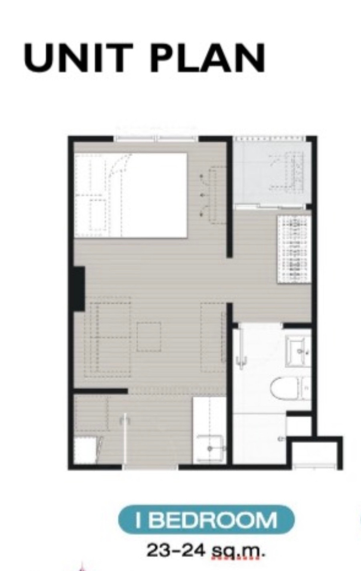 Kave Carnival, 1-bed room, 23.6-26.2 sq m, cheap price starting at only 1.39 million baht, Fully Furnished. – รูปที่ 2