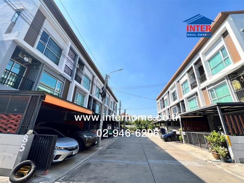Townhome, 3 floors, 18.5 sq m, Lumpini Town Park Village. Tha Kham-Rama 2, Soi Rama 2, Soi 47, Rama 2 Road, Anamai Ngam Charoen Road 18 Bang Khun Thian District Bangkok