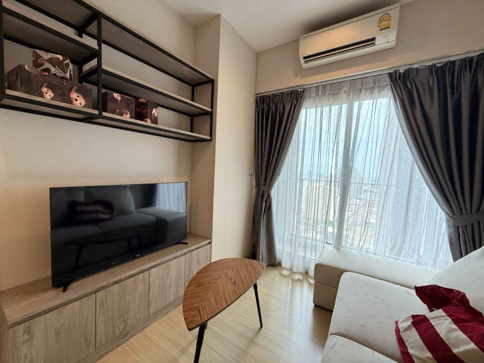 💛💙(ให้เช่า)Whizdom Connect Sukhumvit ​🌈ติดห้าง101 True Digital Park🚝 300 m. BTS Punnawithi – รูปที่ 2